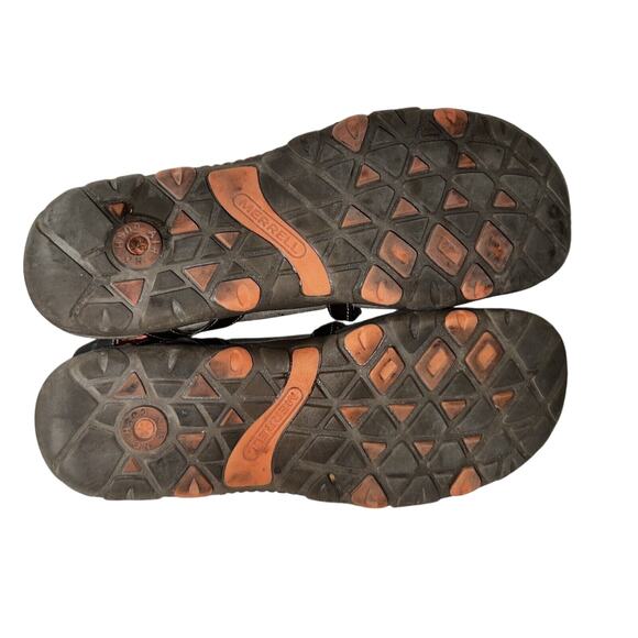 MERRELL Shoes Women’s Size 8 Brown Leather Sandspur Cocoa Coral Strappy Sandals - Picture 9 of 9